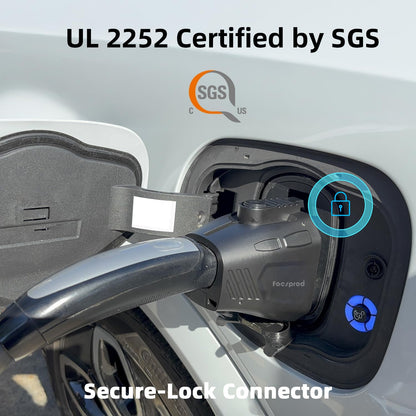 FOCSPROD J1772 to Tesla Charger Adapter, Max 80A 250V Fast Charging J1772 to NACS Adapter for Tesla Model 3/Y/X/S/Cybertruck Charging Adapter, Compatible with J1772 EV Charge to Tesla Adapter -UL 2252