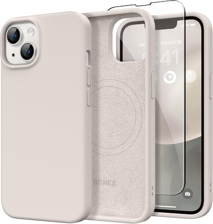 GONEZ Magnetic for iPhone 17 Pro Max Case, Silicone Cover Stone