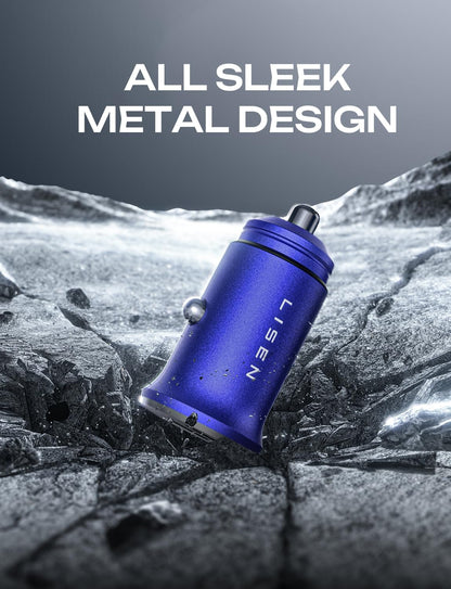 LISEN 90W USB C Car Charger USB C Fast Charge, 45W PD&QC 3.0 Fast Car Charger