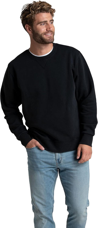 Fruit of the Loom Men's Eversoft Fleece Crewneck Sweatshirts, Moisture Wicking & Breathable, Sizes S-4x