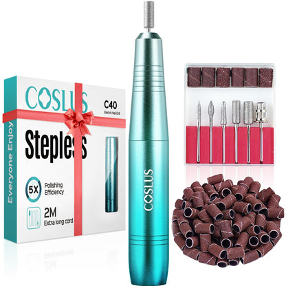 COSLUS C40 Electric Nail Drill Professional, Precise Dial Speed Control