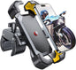 JOYROOM Motorcycle Phone Mount, [1s Auto Lock][100mph Military Anti-Shake] Bike Phone Holder for Bicycle, [10s Quick Install] Handlebar Phone Mount, Compatible with iPhone, Samsung, All Cell Phone