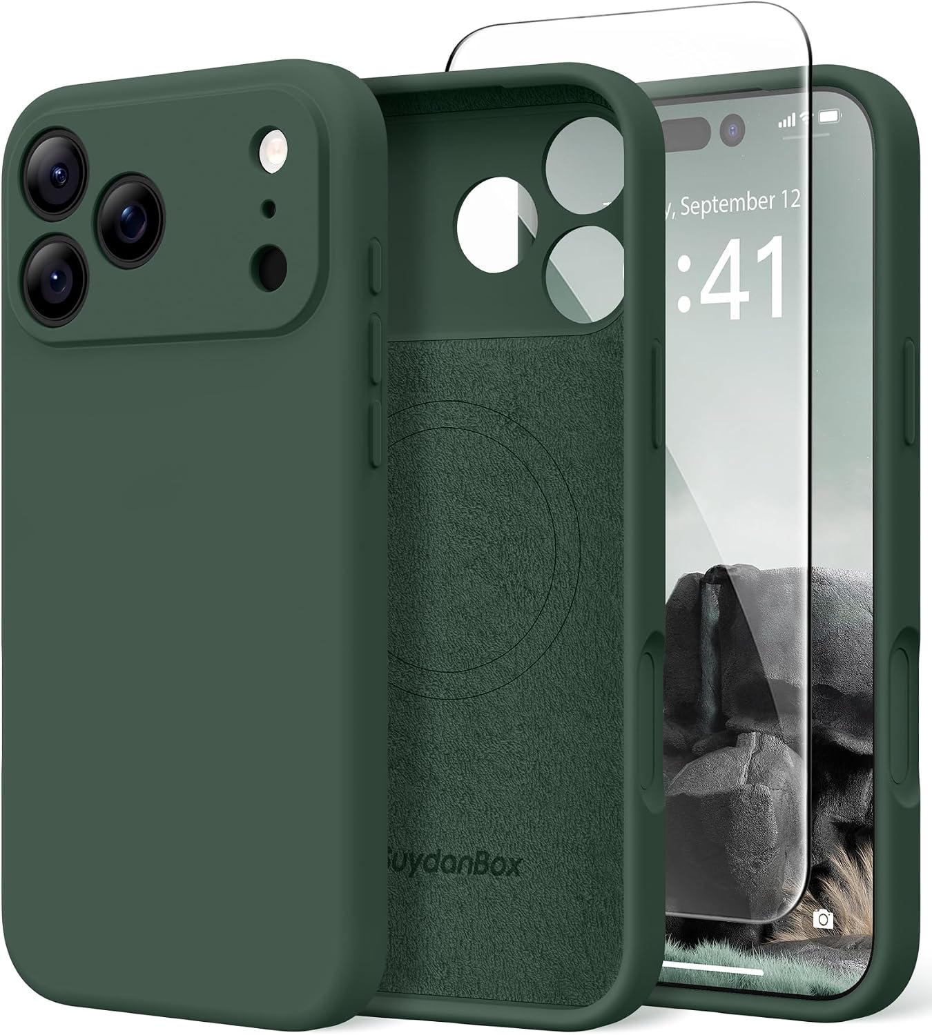 Magnetic for iPhone 17 Case Silicone Matcha