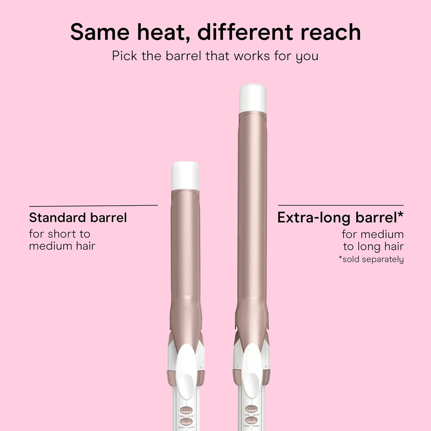 Conair Curling Iron, Double Ceramic, 1" Barrel, White/Rose Gold