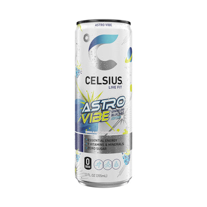 CELSIUS Sparkling Tropical Vibe, Functional Essential Energy Drink 12 Fl Oz (Pack of 12)