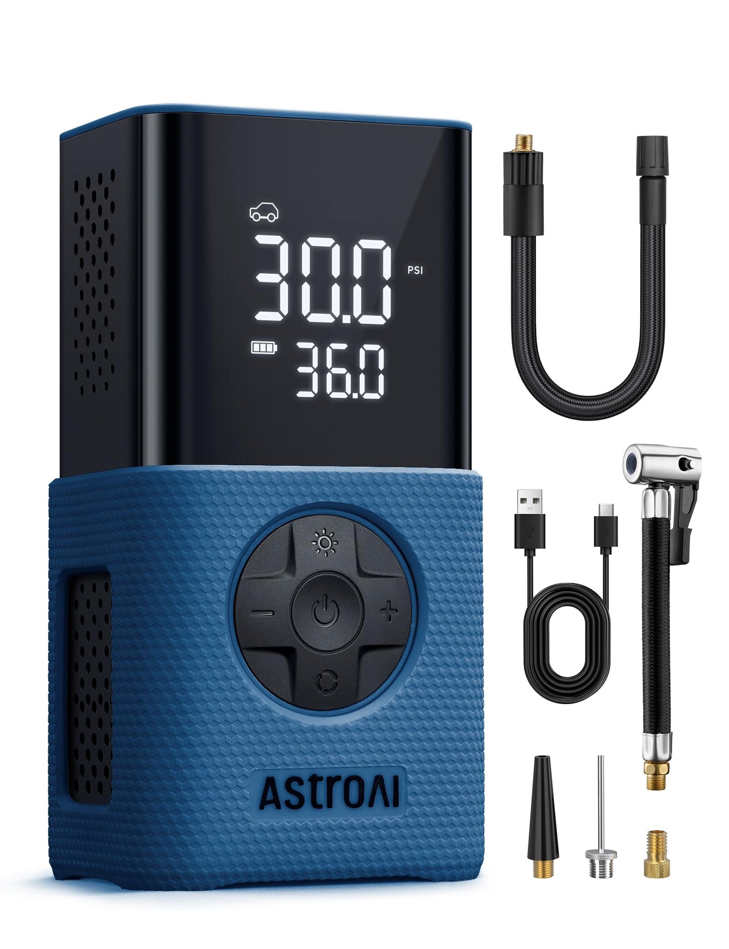 AstroAI L7 Tire Inflator Portable Air Compressor,150 PSI Cordless Bike Pump