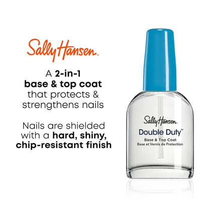 Sally Hansen Advanced Hard as Nails™, Clear Nail Strengthener, Includes Retinol and Nylon, Nourishing