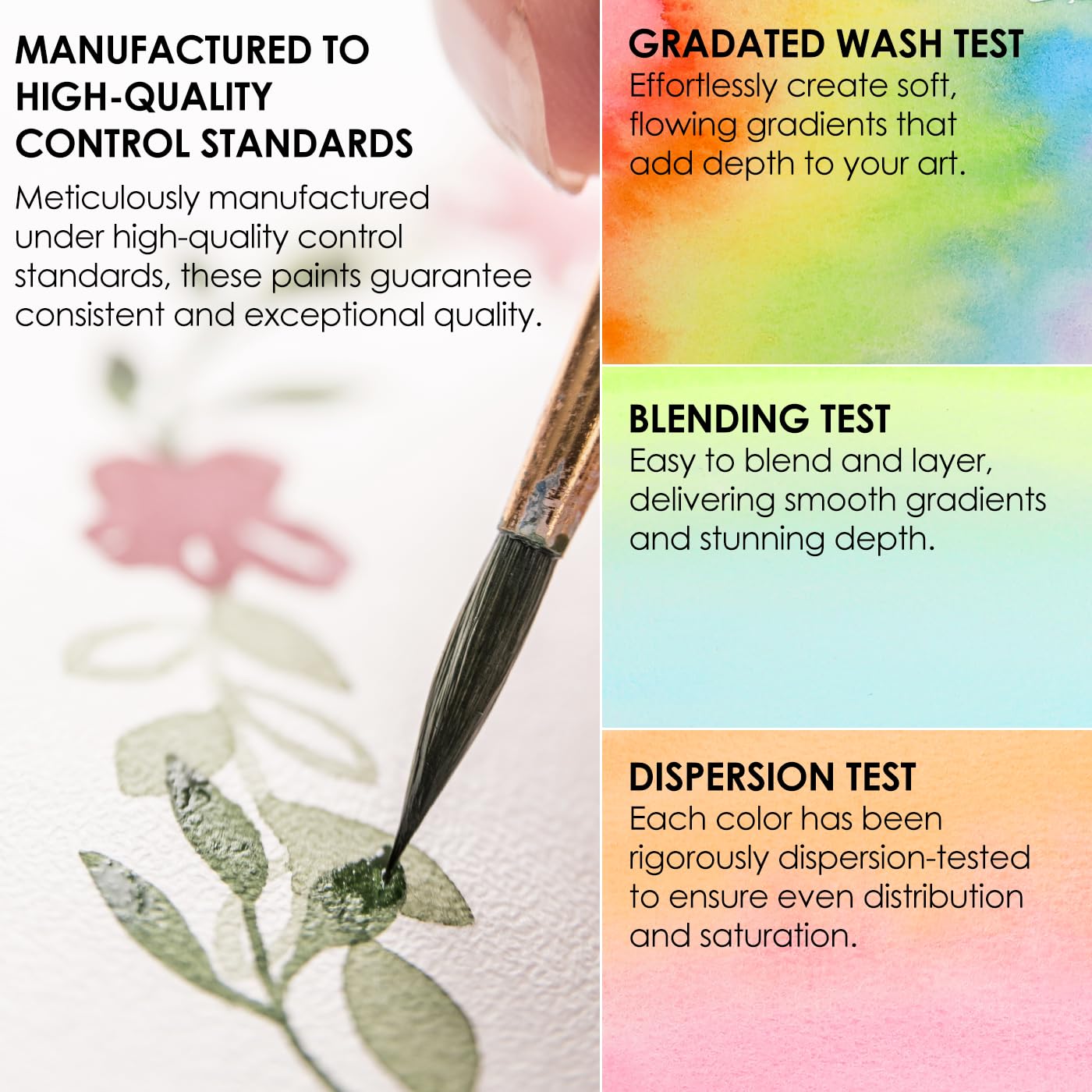 Grabie 50 Color Watercolor Paint Set with Brush Pens