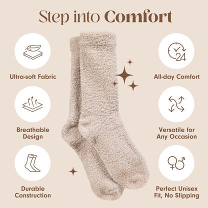 Unboxme Gifts Warm & Cozy Ultra-Luxe Cloud Fuzzy Socks, Gifts for Women