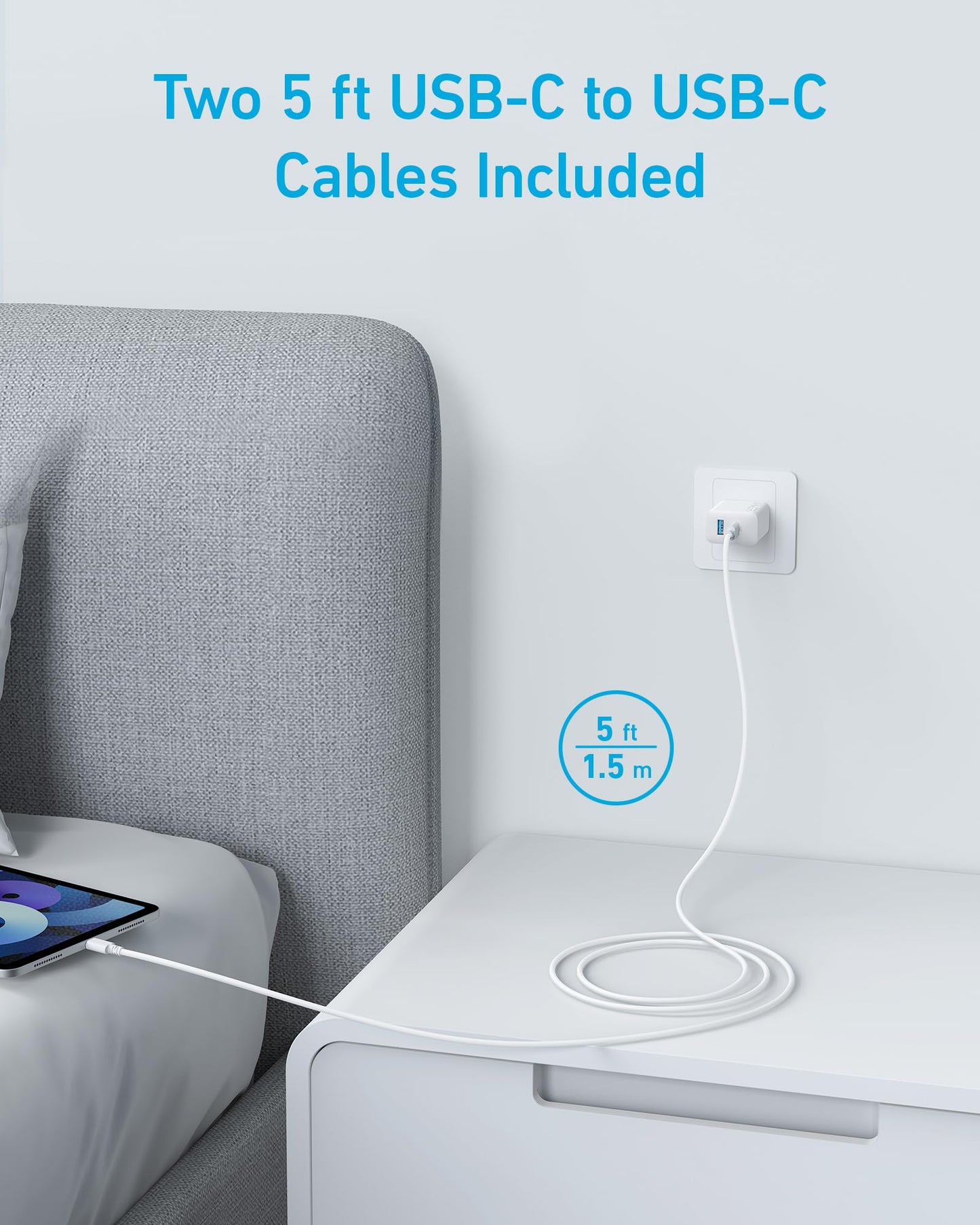 Anker Phone Charger, 20W USB C Charger Block, Type C Charger Fast Charging