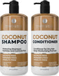 Caffeine Shampoo and Conditioner Set - Volumizing Products for Women and Men - Thickening, Volume Boosting Formula for Thinning and Fine Hair - Sulfate Free, No Parabens - Hydrating, Salon Grade