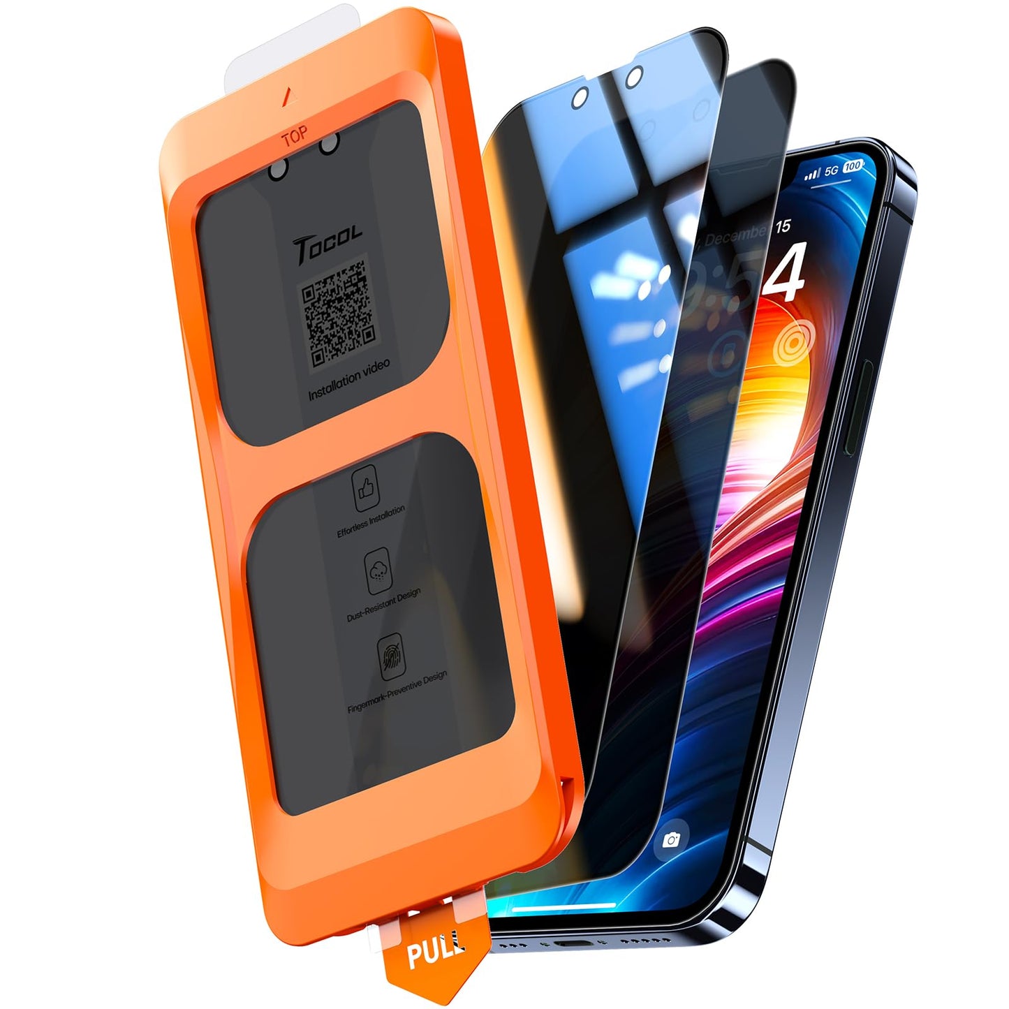 TOCOL for iPhone 17 Pro Screen Protector, Clear