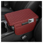 Stacool Upgraded Car Center Console Cover,Microfiber Leather Car Armrest Cover Cushion with 2 Storage Bags,Universal Car Armrest Storage Box (Black)