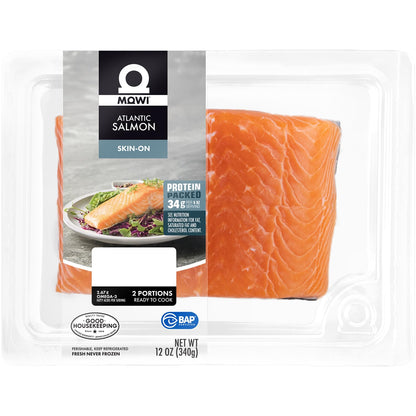 MOWI Atlantic Salmon 12oz, 2 Portions, Fresh Never Frozen