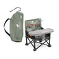 Bright Starts Pop 'N Sit Portable Booster, Indoor/Outdoor Use, Floor Seat with Feeding Tray, Teal, 6 Mos - 3 Yrs