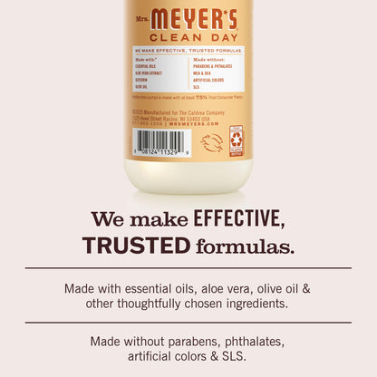 MRS. MEYER'S CLEAN DAY Hand Soap, Basil Scent, 12.5 Fl Oz Bottle - 3 Pack