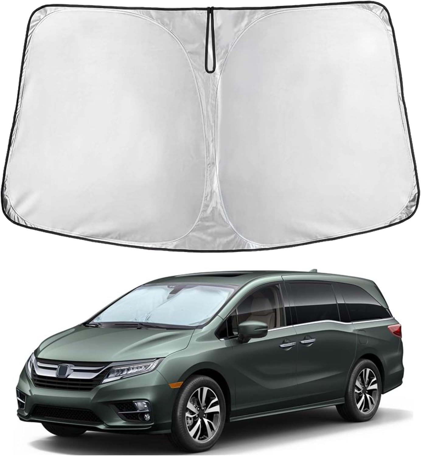 Econour Car Windshield Sun Shade, Front Window Sun Blocker for SUVs,Sedan