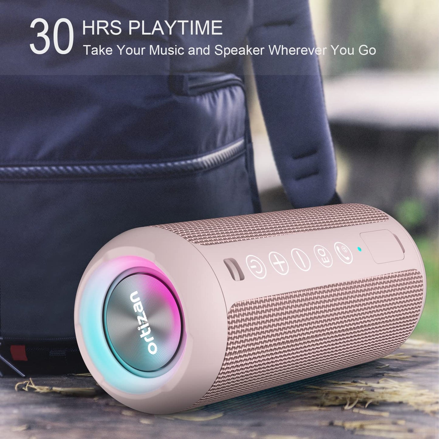 Ortizan X10 Portable Bluetooth Speaker (1st Gen), IPX7 Waterproof, Wireless
