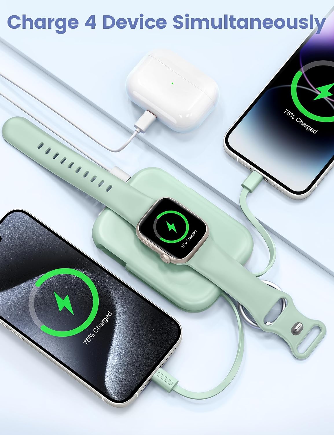 RORRY CharmGo Portable Charger, 5000mAh Portable Charger Power Bank