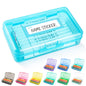 Clear Plastic Hard Pencil box Case with Personalized Sticker for Girl Boy