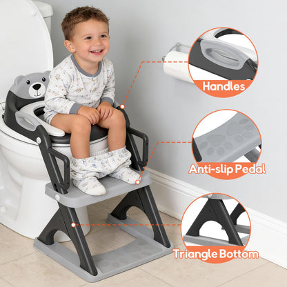 Potty Training Toilet for Toddlers, 2-in-1 Potty Training seat, Anti-Slip