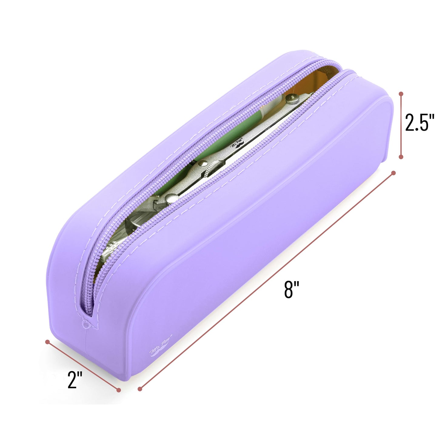 Mr. Pen- Silicone Pencil Case, Aesthetic Pencil Bag for Women, Makeup Pouch