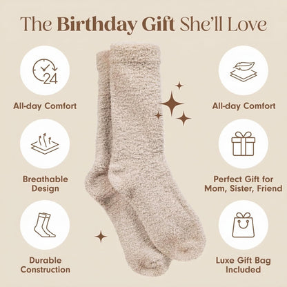 Unboxme Gifts Warm & Cozy Ultra-Luxe Cloud Fuzzy Socks, Gifts for Women