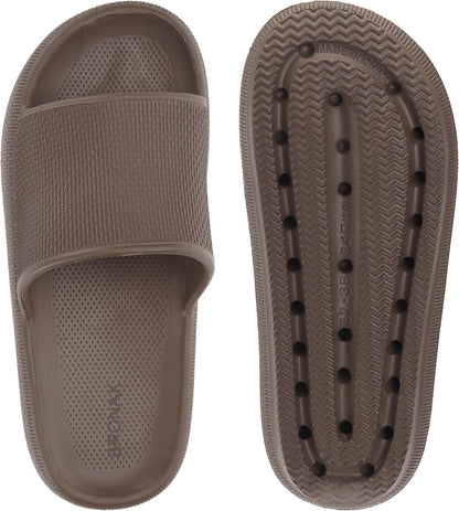 BRONAX Cushioned Thick Sole Pillow Slippers for Women and Men Y10