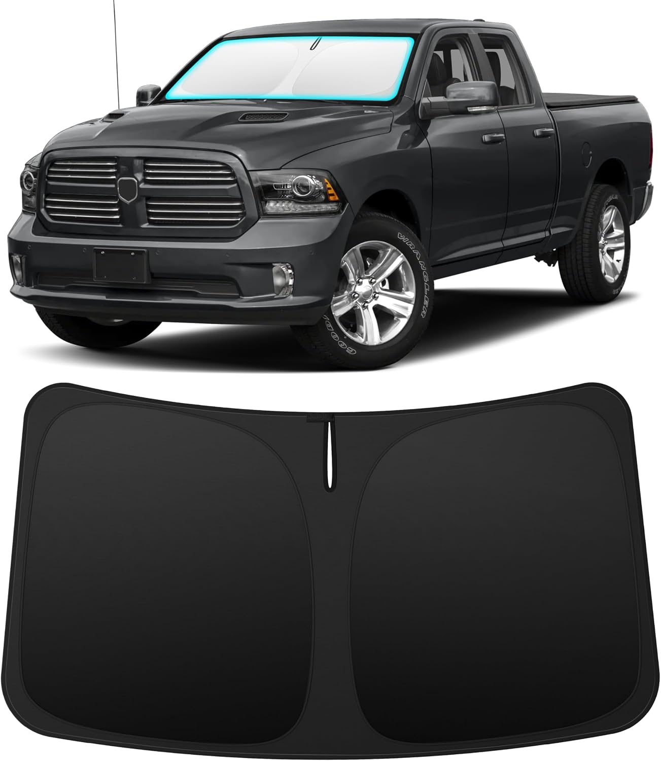 INSAUTO Custom Fit Windshield Sun Shade for Nissan Frontier 2005-2021