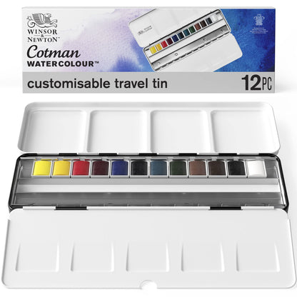Winsor & Newton Cotman Watercolor Paint Set, Sketchers' Pocket Set