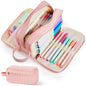 Sooez High Capacity Pencil Case, Soft Corduroy Pencil Pouch