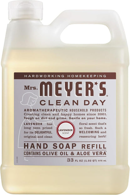 Mrs. Meyer's Clean Day, Hand Soap Refill, Lemon Verbena Scent, 33 Fl Oz