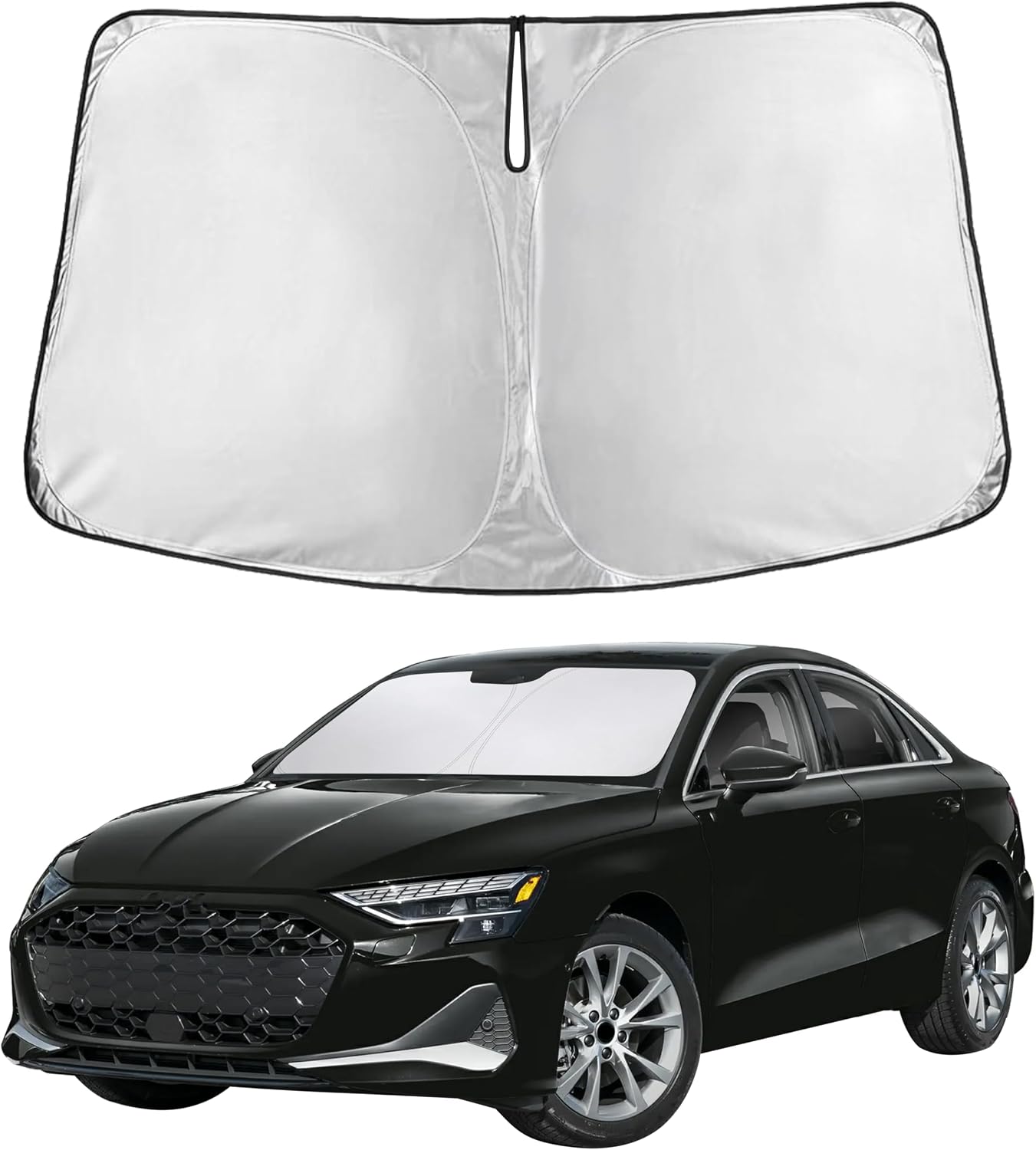 Econour Car Windshield Sun Shade, Front Window Sun Blocker for SUVs,Sedan