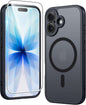 FNTCASE for iPhone 17 Pro Case Clear Magnetic with Screen Protector