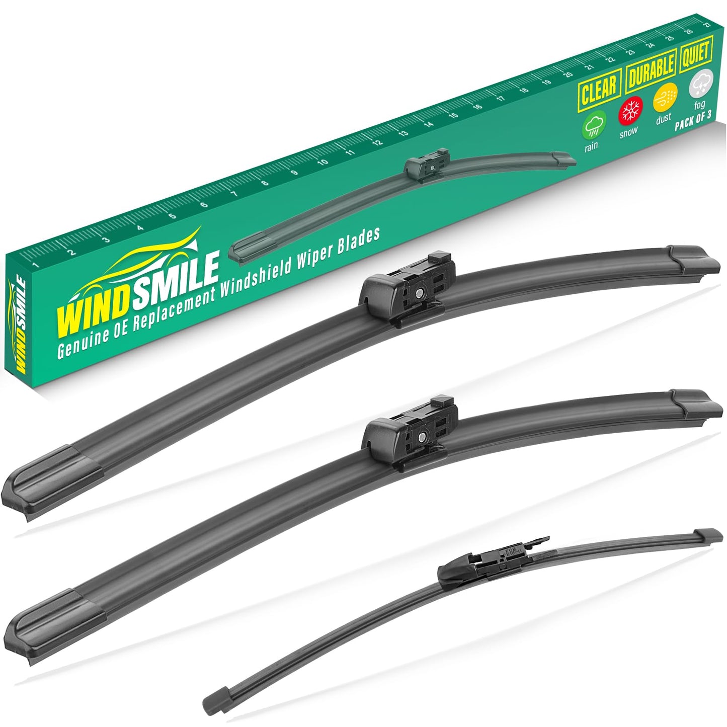 WINDSMILE Windshield Wiper Blade Replacement for Hyundai Palisade 2020-2025