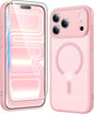 FNTCASE for iPhone 17 Pro Case Clear Magnetic with Screen Protector