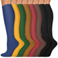 Copper Compression Socks 15-20 mmHg for Men & Women 8 Pairs – Circulation Support for Nurses, Travel, Running, Hiking, Soccer