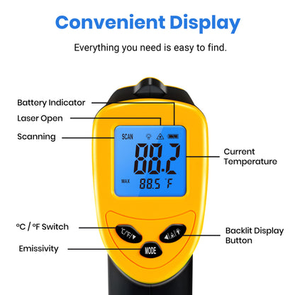 Etekcity Infrared Thermometer Laser Temperature Gun 774