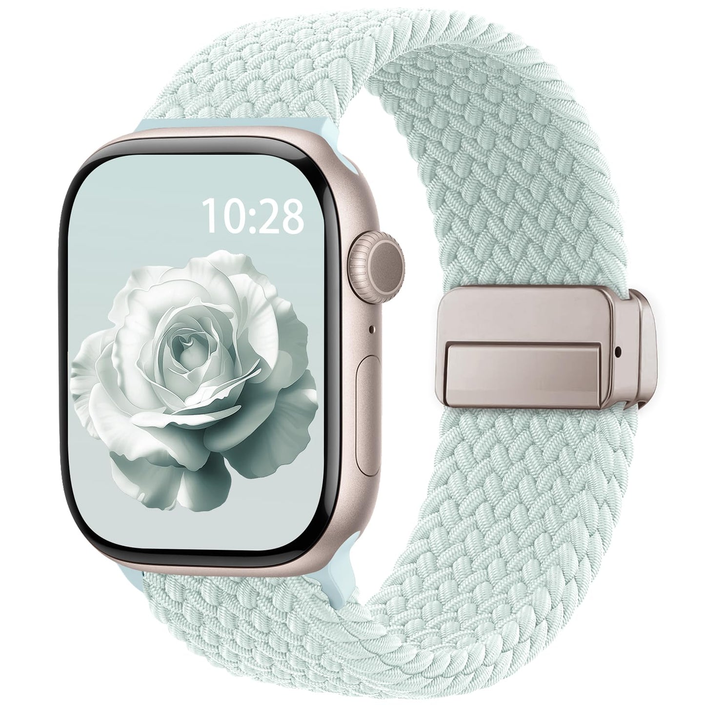 Braided Stretchy Magnetic Band Compatible with Apple Watch Bands Women Men