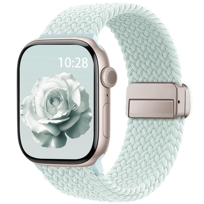 Braided Stretchy Magnetic Band Compatible with Apple Watch Bands Women Men