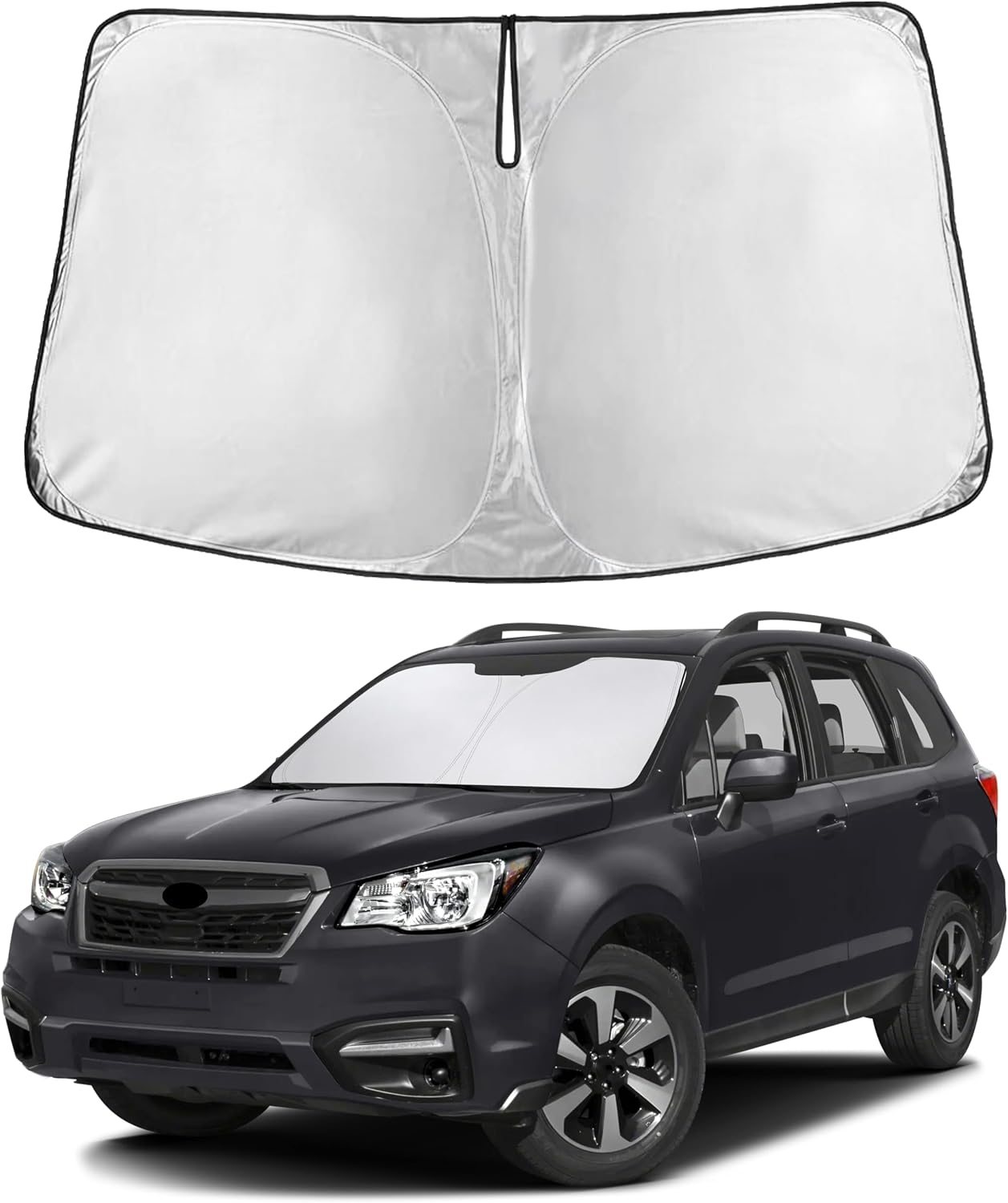 Autovir Windshield Sun Shade, 2017-2026 Tesla Model 3 & Y, 280T Visor Shade
