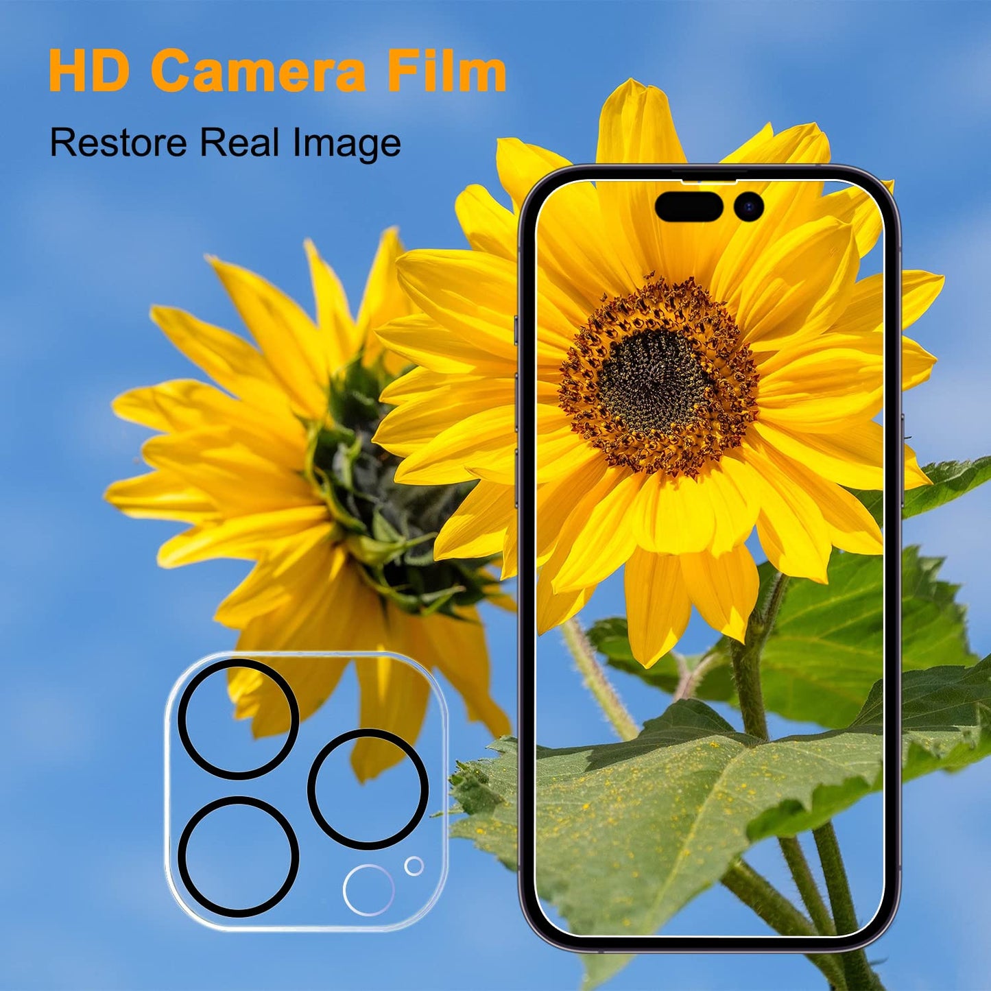 PEHAEL for iPhone 16 Pro Max Privacy Screen Protector+Camera Lens Protector