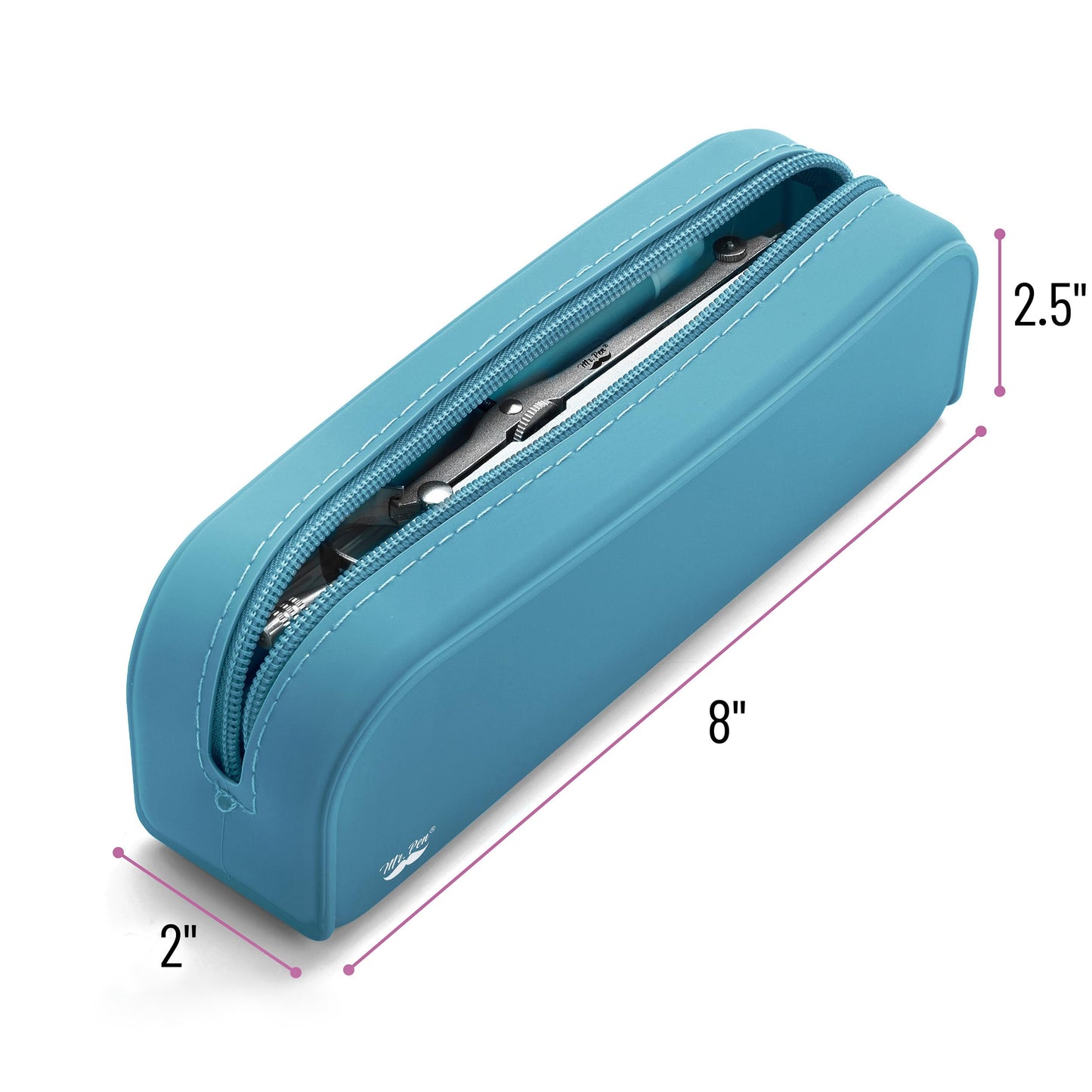 Mr. Pen- Silicone Pencil Case, Aesthetic Pencil Bag for Women, Makeup Pouch