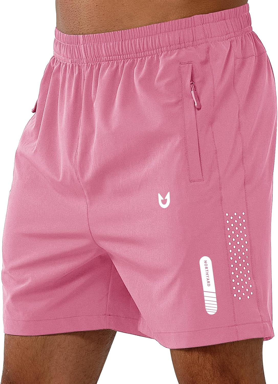NORTHYARD Men's Athletic Running Shorts Gym Workout 7"/9"/5" Zipper Pockets