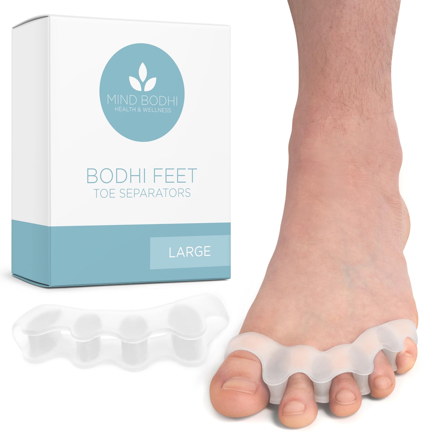 Mind Bodhi Toe Separators/Toe Spacers - Men & Women - Regular Size - Blue