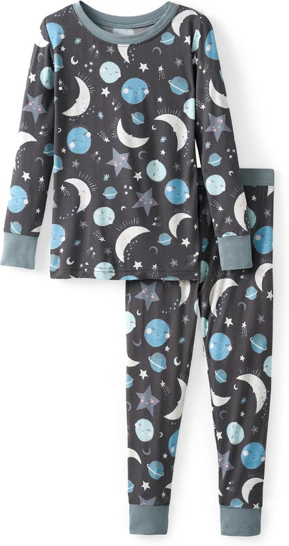 Little Sleepies Two-Piece Pajama Set, Viscose from Bamboo, Toddler Kids PJs