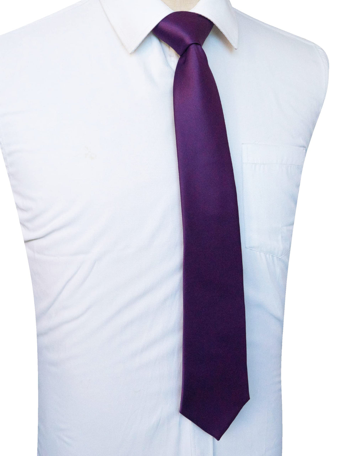 JEMYGINS Solid Color Tie Mens Necktie for Business and Wedding