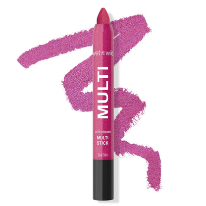 wet n wild Color Icon Cream Eyeliner Eyeshadow Multi-Stick, Moisturizing, Nourishing Velvety Cream-to-Powder Buildable & Blendable Formula, Cruelty-Free & Vegan - Brown Sugar
