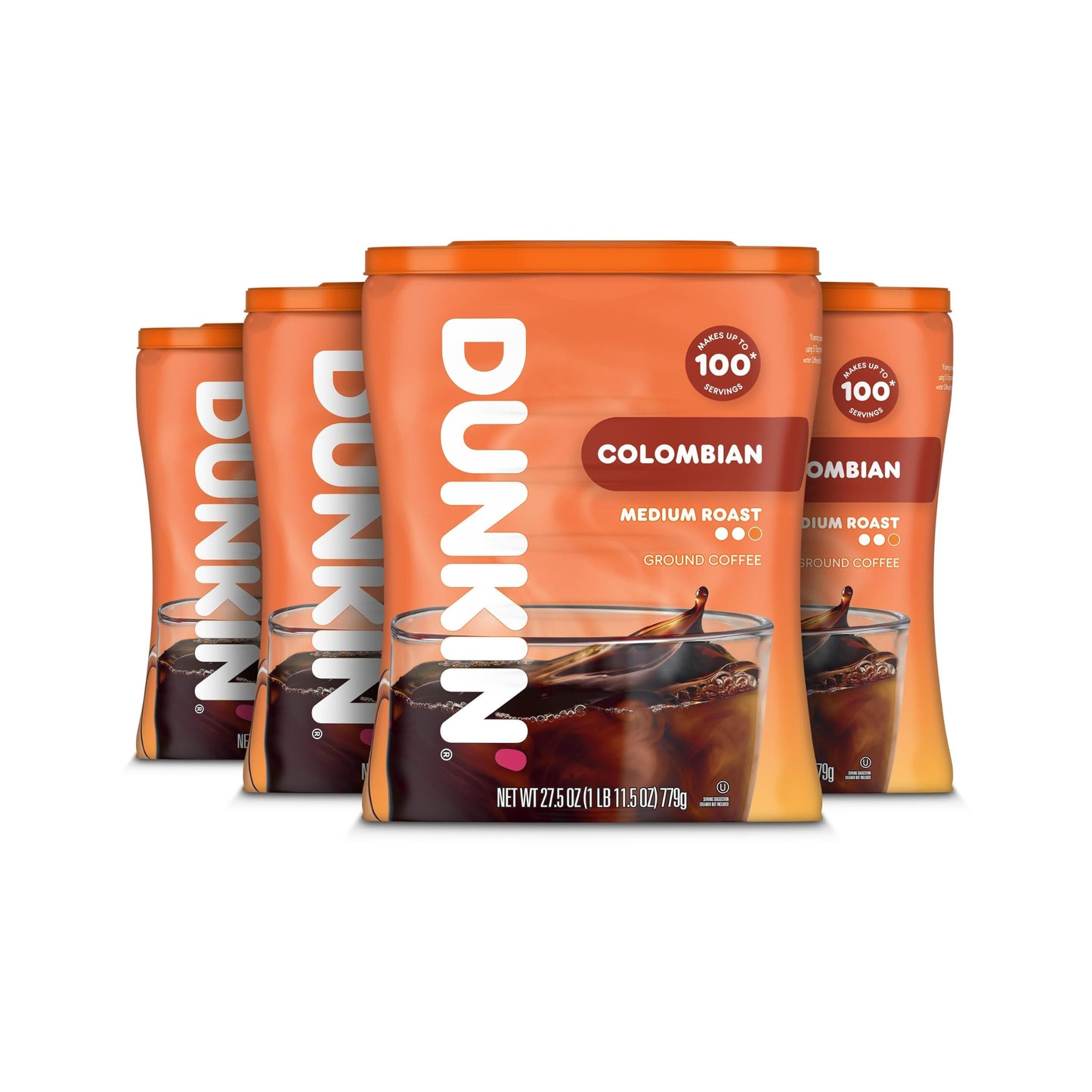 Dunkin’ Original Blend Medium Roast Ground Coffee, 30 Oz. Canister