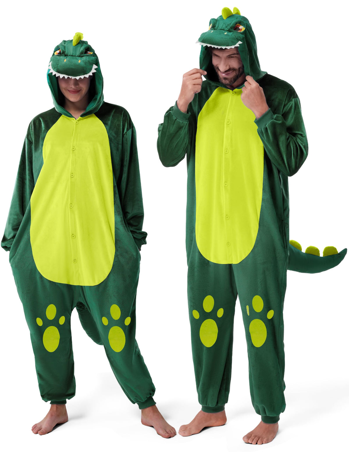 Spooktacular Creations Halloween Dalmatian Dragon Cow Costume, Animal Costume Hooded Jumpsuit for Halloween Cosplay Party
